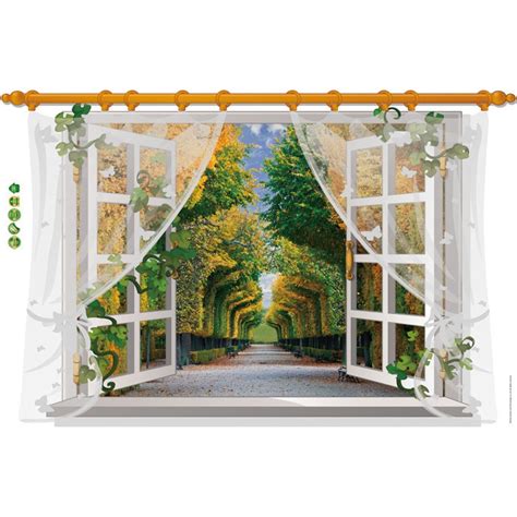 Jual Reliza Wall Sticker Windows Tree Jenela Pemandangan Pohon Summer