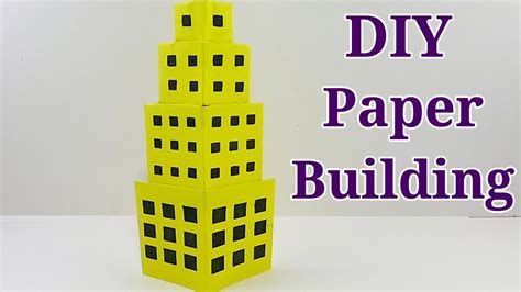 Diy Paper Building Type 2 How To Make Origami Paper Building With