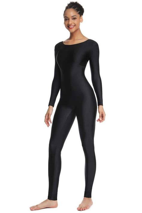 Buy Ovigily Womens Long Sleeve Unitard Dance Costume Spandex Full Body