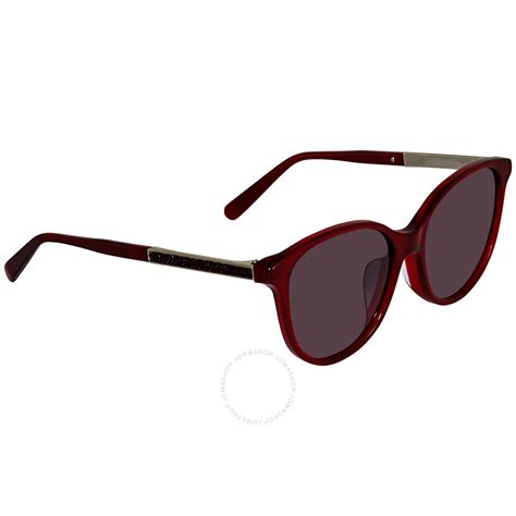 Salvatore Ferragamo Ladies Red Round Sunglasses Sf907sra 634 55