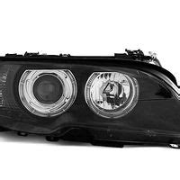 Headlights Angel Eyes Black Fits Bmw E Coupe Cabrio In