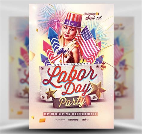 Labor Day Flyer Template - FlyerHeroes