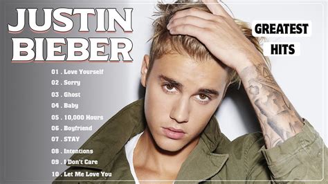 Justin Bieber Greatest Hits Playlist 2024 Top 10 Best Justin Bieber