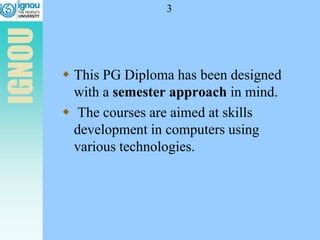 Post Graduate Diploma In Computer Applications Pgdca Ppt