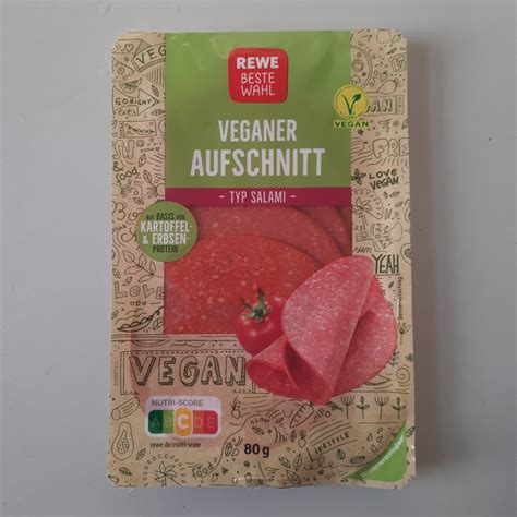 Veganer Aufschnitt Typ Salami Rewe Beste Wahl