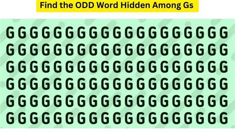 1 Minute Brain Teaser Can You Find The Odd Letter Hidden In The Series