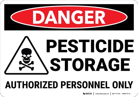 Printable Pesticide Warning Signs