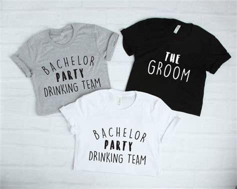 Groom Bachelor Party Drinking Team T Shirts Customized Funny Drinking Matching Shirt For Man