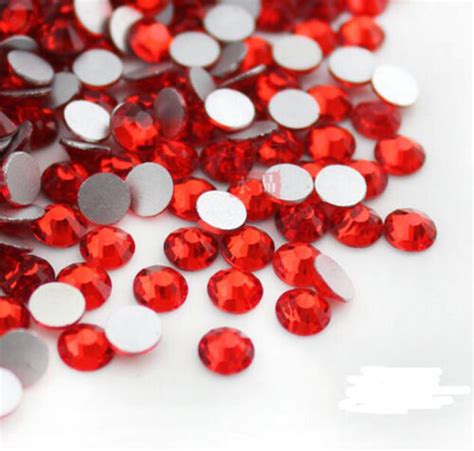 Pcs SS SS Crystal Flat Back No Hot Fix Glass Rhinestone Nail Art EBay