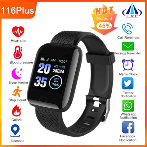 Köp 116 Plus Smart Watch for Women Men Heart Rate Bracelet Fitness