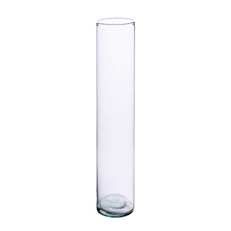 Szklany Wazon Cylinder Tuba H 28cm D 5cm Wazony Cylindry