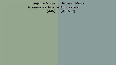 Benjamin Moore Greenwich Village Vs Atmospheric Side By Side Comparison