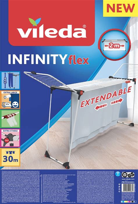 Vileda Suszarka Infinity Flex 200 stojąca 122 x 56 cm kupuj w OBI