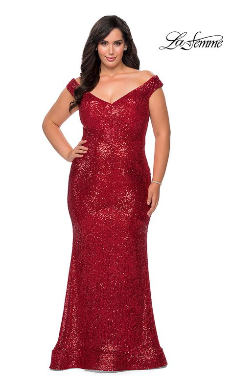 Sequin Mermaid Plus Size Long Formal Dress Promgirl