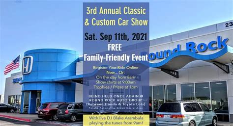 3rd Annual Classic and Custom Car Show - Round the Rock