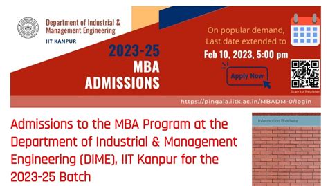 Iit Mba Application 2023 Date Extended