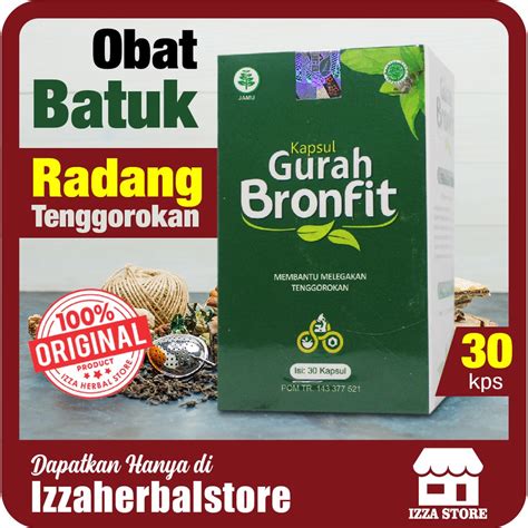 Jual Obat Batuk Kapsul Gurah Bronfit 30 Kapsul Obat Herbal Menyembuhkan