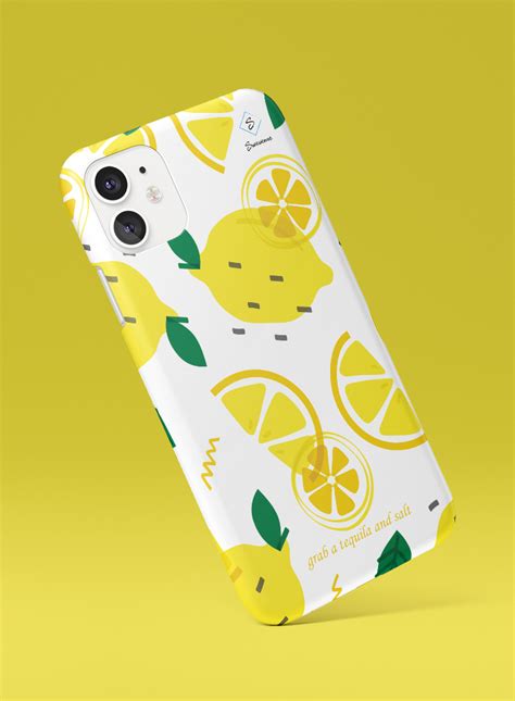 Lemon Slim Floral Phone Case Swevenne