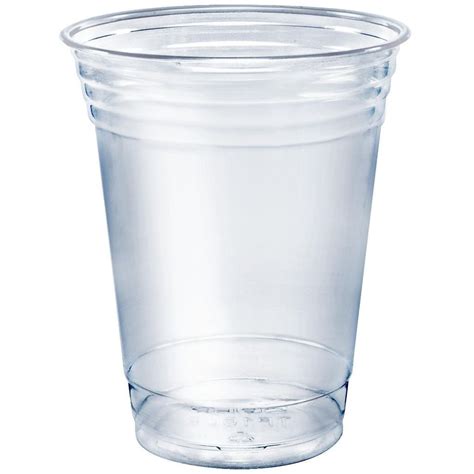 Solo Cup Company Tp12 100 Clear Plastic Party Cold Cups 12 Ounce Pack