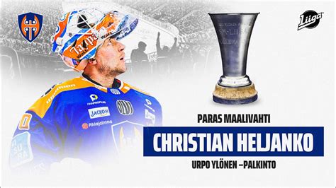 Liiga Kauden Paras Maalivahti Christian Heljanko Youtube