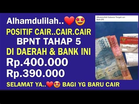 Alhamdulilah Positif Cair Giliran Wilayah Ini Kks Pkh Bpnt Rabu