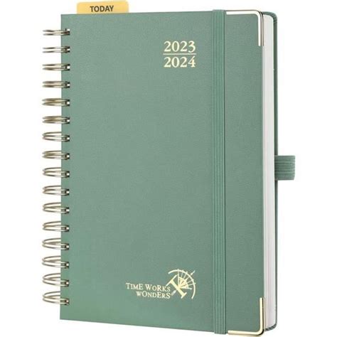 POPRUN Agenda 2023 2024 Journalier Scolaire Spirale 21 5x14 5cm 1 Page