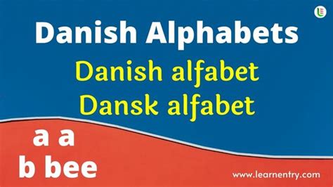 Danish Alphabet - Learn Entry