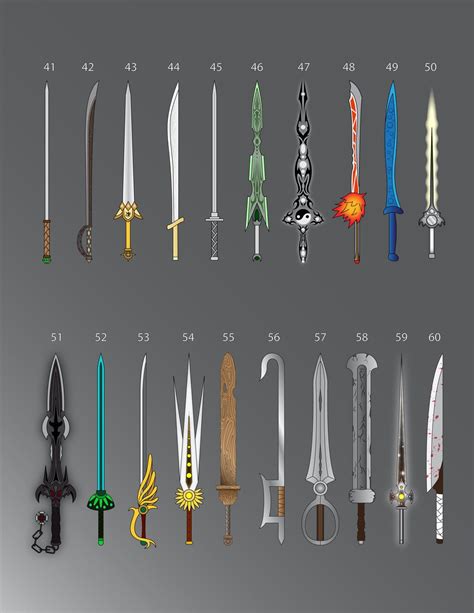 100 Swords 41 60 By Lucienvox Fantasy Sword Fantasy Art Fantasy