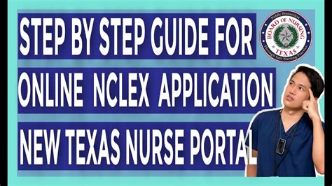 Step By Step Guide For Online Nclex Application New Texas Nurse