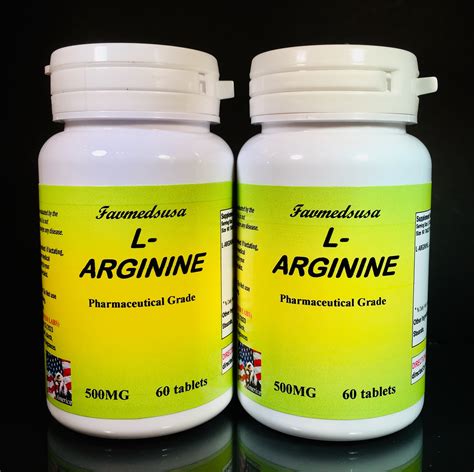 L Arginine L Argenine Argenine 500mg Muscle Heart Health Amino Acid 60 Capsules