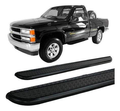 Estribo Chapa Silverado A Cabine Simples Preto Just Parts