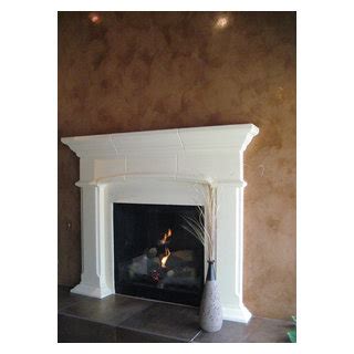 Fireplace Italian Venetian Plaster Bella Faux Finishes Eclectic