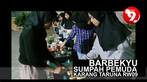 Barbekyu Sumpah Pemuda Karang Taruna RW09 Perum Menganti Permai Gresik