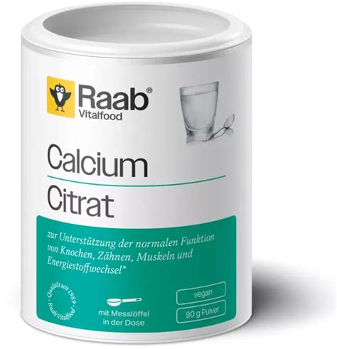 Kálcium citrát por 90 g Raab Vitalfood GmbH VitalAbo Online Shop