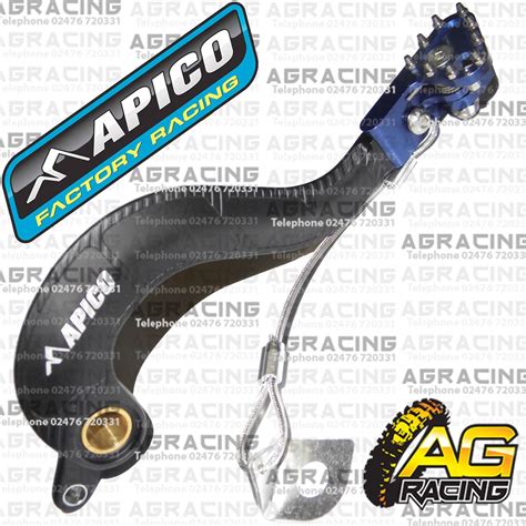 Apico Black Blue Rear Brake Pedal Lever For Yamaha YZF 250 2006