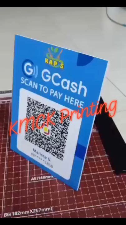 Scan Qr Code Sintraboard Tabletop Standee Flat Gcash Bdo Bpi