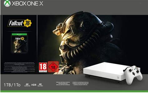 Xbox One X 1tb Robot White Special Edition Fallout 76 Bundle