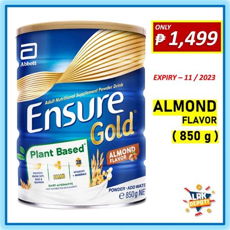 Ensure Gold Hmb Plant Based Almond Flavor G Adult Nutritional