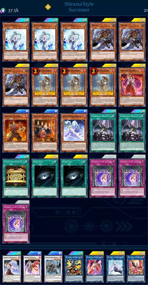 Shiranui Deck From Jtuquinga Duel Links Meta