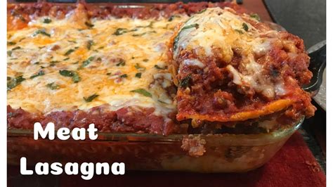 Meat Lasagna Youtube