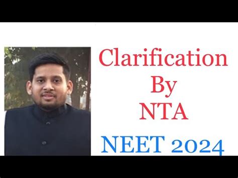 Latest News Clarification By NTA Regarding NEET 2024 Results