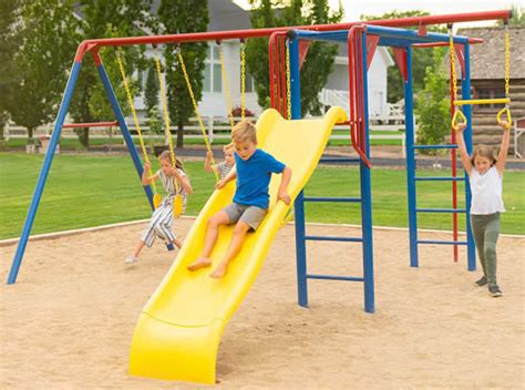 Lifetime Monkey Bar Adventure Swing Set Primary Colors 91022