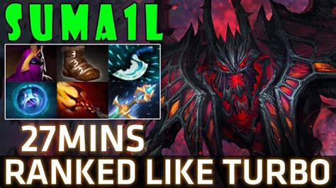 SumaiL Shadow Fiend Ranked Like TURBO Mode 27 Mins 25 Kills Dota