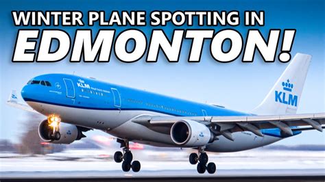 Edmonton Plane Spotting Winter Aviation At Edmonton International