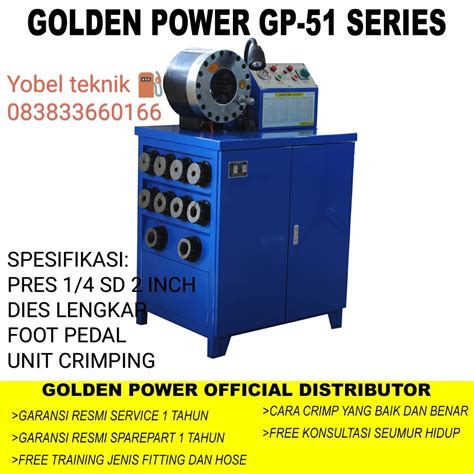 Mesin Pres Selang Hidrolik Hydraulic Hose Crimping Machine Gp