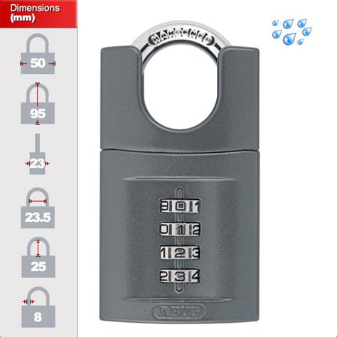 Abus Cs C Large Closed Shackle Combination Padlock Mm