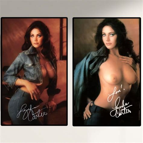 Hand Crafted Art Linda Carter Playboy Sexy Nude Topless Poster Set
