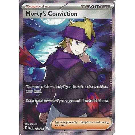 Pokemon Trading Card Game 201 162 Morty S Conviction Rare Ultra Card