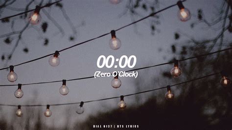 00 00 Zero O Clock BTS 방탄소년단 English Lyrics YouTube