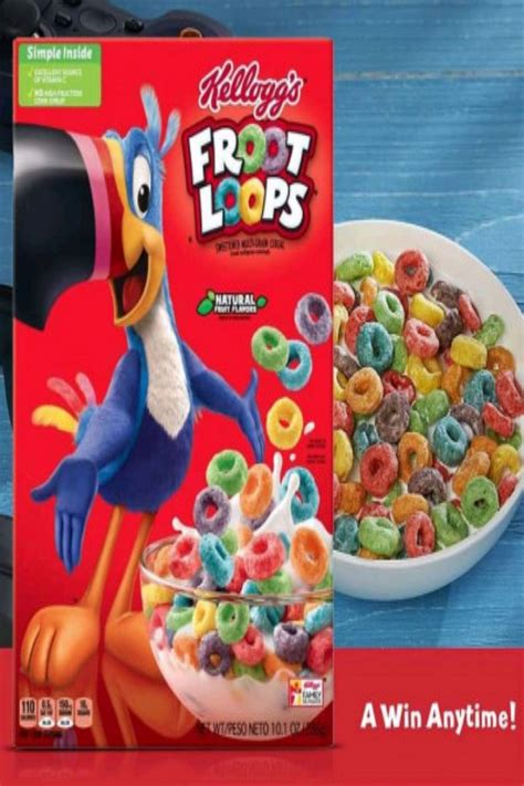 Kelloggs Froot Loops 286g Cereal Froot Loops Multi Grain Cereal